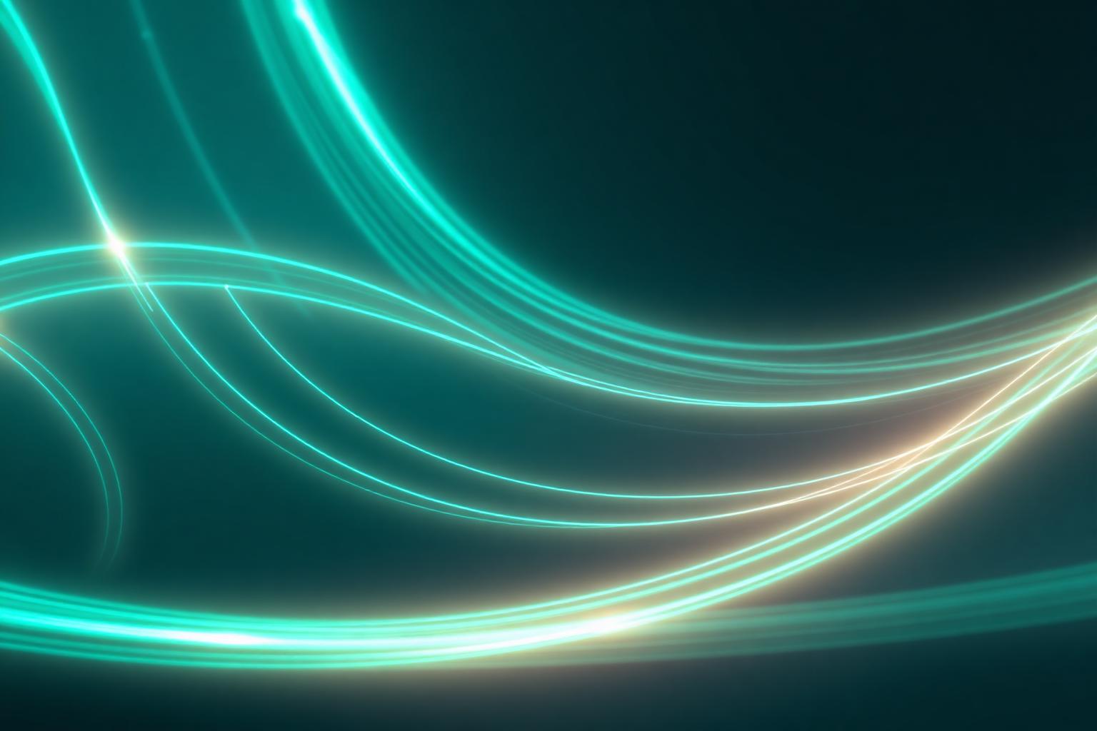 Glowing signal waves representing fast connectivity